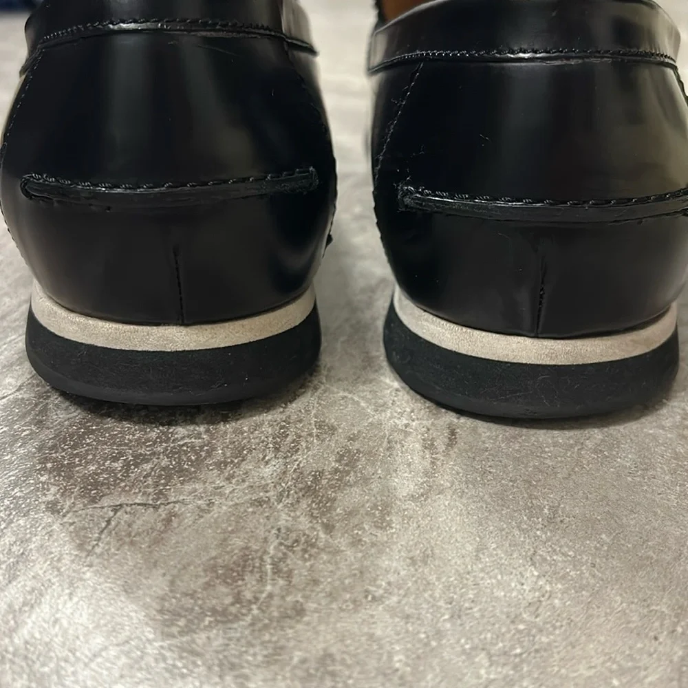 GUCCI Black and Red Loafers Slip-Ons
